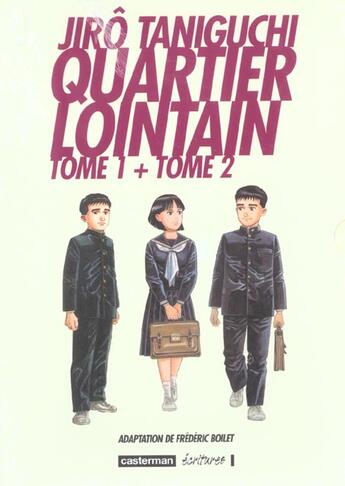 Couverture du livre « Quartier lointain ; coffret t.1 et t.2 » de Jirô Taniguchi aux éditions Casterman