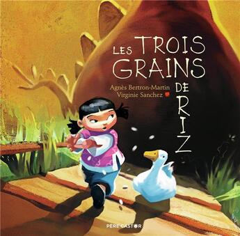 Couverture du livre « Les trois grains de riz » de Virginie Sanchez aux éditions Pere Castor