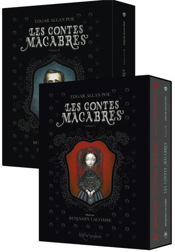 Couverture du livre « Les contes macabres ; coffret ; t.1 et t..2 » de Edgar Allan Poe et Benjamin Lacombe aux éditions Soleil