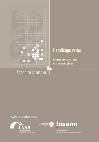 Couverture du livre « Handicaps rares ; contextes, enjeux et perspectives » de  aux éditions Edp Sciences