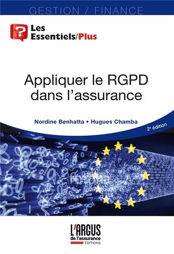 Couverture du livre « Appliquer le RGPD dans l'assurance (2e édition) » de Nordine Benhatta aux éditions L'argus De L'assurance