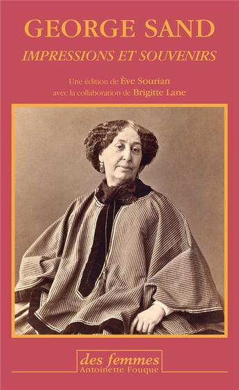 Couverture du livre « Impressions et souvenirs » de George Sand aux éditions Des Femmes