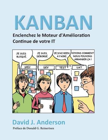 Couverture du livre « Kanban, enclenchez le moteur d'amelioration continue de votr » de J Anderson D aux éditions Books On Demand
