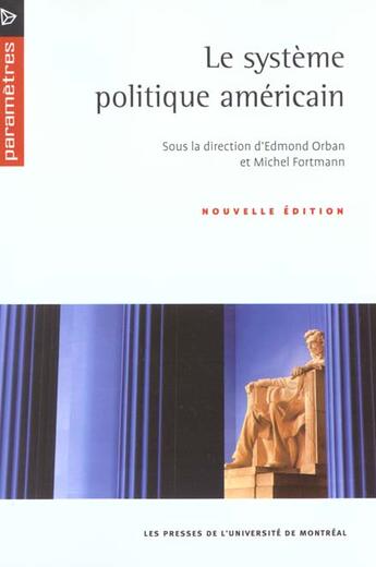 Couverture du livre « Systeme Politique Americain » de  aux éditions Pu De Montreal