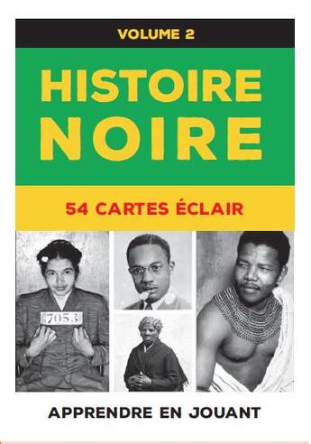 Couverture du livre « Histoire noire ; 54 cartes éclair t.2 » de  aux éditions Editions Libre