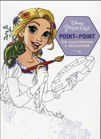 Couverture du livre « Points à relier princesses Disney » de Disney aux éditions Hachette Pratique