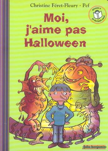 Couverture du livre « Moi, j'aime pas halloween » de Christ Feret-Fleury aux éditions Gallimard-jeunesse