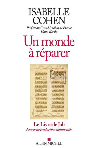 Couverture du livre « Un monde à réparer » de Isabelle Cohen aux éditions Albin Michel