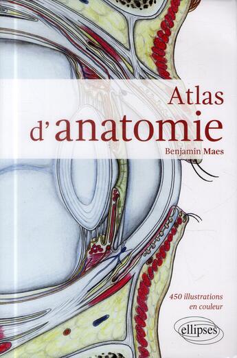 Couverture du livre « Atlas d'anatomie » de Benjamin Maes aux éditions Ellipses