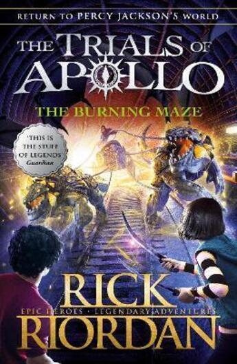 Couverture du livre « THE BURNING MAZE - THE TRIALS OF APOLLO » de Rick Riordan aux éditions Penguin