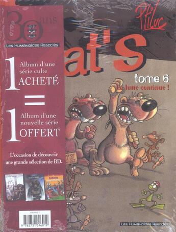 Couverture du livre « Rat's t.6 ; la lutte continue ; Lucien ; votez Rocky » de Margerin et P'Tiluc aux éditions Humanoides Associes