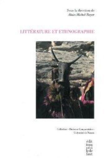 Couverture du livre « Littérature et ethnographie » de  aux éditions Cecile Defaut