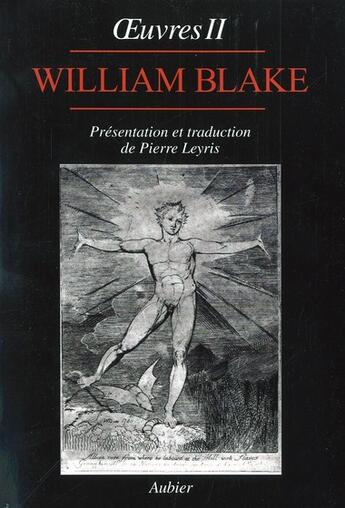 Couverture du livre « Oeuvres (Tome 2) » de William Blake aux éditions Aubier