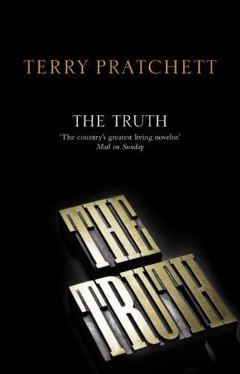 Couverture du livre « The truth » de Terry Pratchett aux éditions Transworld