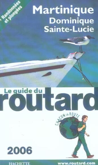 Couverture du livre « Guide Du Routard ; Martinique Dominique Sainte-Lucie (édition 2006) » de Philippe Gloaguen aux éditions Hachette Tourisme
