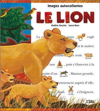 Couverture du livre « Le lion » de Nadine Saunier aux éditions Lito