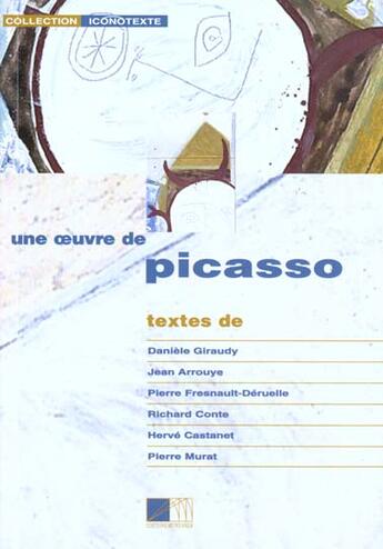 Couverture du livre « Une oeuvre de Picasso » de  aux éditions Bernard Muntaner