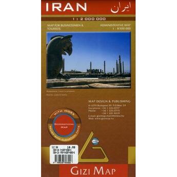 Couverture du livre « Iran 1/2m (geographical) » de  aux éditions Gizimap