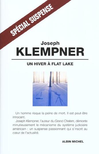 Couverture du livre « Un Hiver A Flat Lake » de Joseph Klempner aux éditions Albin Michel
