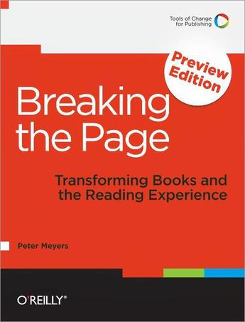 Couverture du livre « Breaking the page » de Peter Meyers aux éditions O Reilly