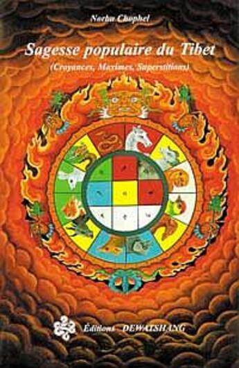 Couverture du livre « Sagesse populaire du tibet ; croyances maximes et superstitions » de Norbu Chophel aux éditions Dewatshang