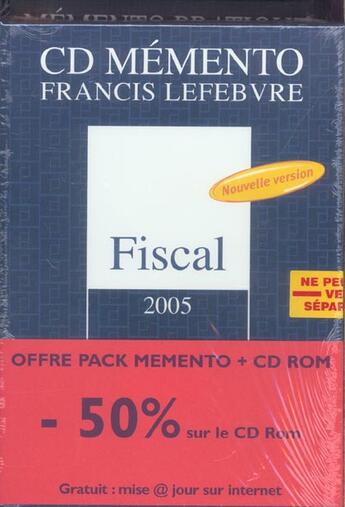 Couverture du livre « Pack fiscal 2005 » de  aux éditions Lefebvre