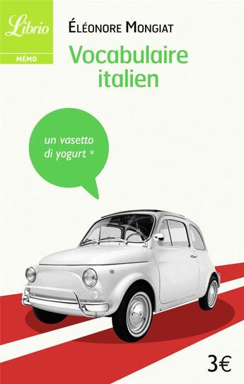 Couverture du livre « Vocabulaire italien » de Eleonore Mongiat aux éditions J'ai Lu