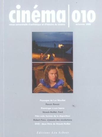 Couverture du livre « Cinema 10 (+Dvd) » de  aux éditions Leo Scheer
