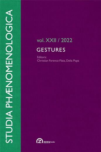 Couverture du livre « Gestures » de Ferencz-Flatz C. aux éditions Zeta Books