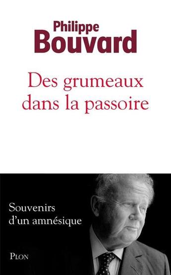 Couverture du livre « Des grumeaux dans la passoire » de Philippe Bouvard aux éditions Plon