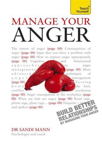 Couverture du livre « Manage Your Anger: Teach Yourself Ebook Epub » de Sandi Mann aux éditions Epagine
