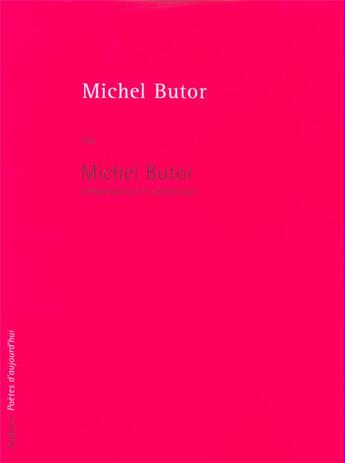 Couverture du livre « Michel Butor - NE » de Michel Butor aux éditions Seghers