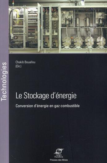 Couverture du livre « Le stockage d'énergie ; conversion d'énergie en gaz combustible » de Chakib Bouallou aux éditions Presses De L'ecole Des Mines