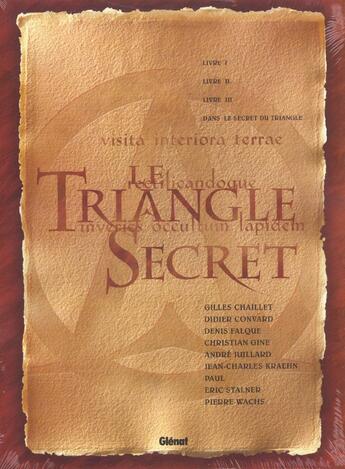 Couverture du livre « Le triangle secret ; COFFRET VOL.1 ; T.1 A T.3 » de Didier Convard et Christian Gine et Denis Falque aux éditions Glenat