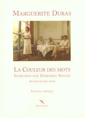 Couverture du livre « Cinema d'auteur ; entretiens avec Dominique Noguez » de Marguerite Duras aux éditions Benoit Jacob