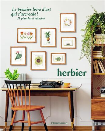 Couverture du livre « Herbier ; le premier livre d'art qui s'accroche ! » de  aux éditions Flammarion