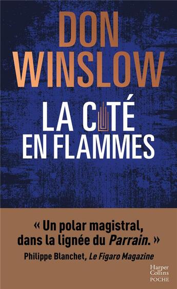 Couverture du livre « La cité en flammes » de Don Winslow aux éditions Harpercollins