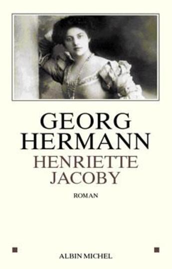 Couverture du livre « Henriette jacoby » de Hermann-G aux éditions Albin Michel