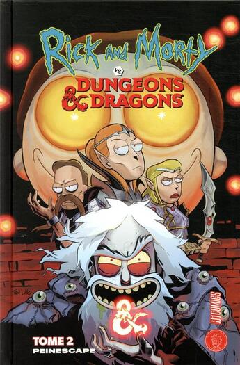 Couverture du livre « Rick & Morty VS. Dungeons & Dragons Tome 2 : Peinescape » de Jim Zub et Troy Little aux éditions Hicomics