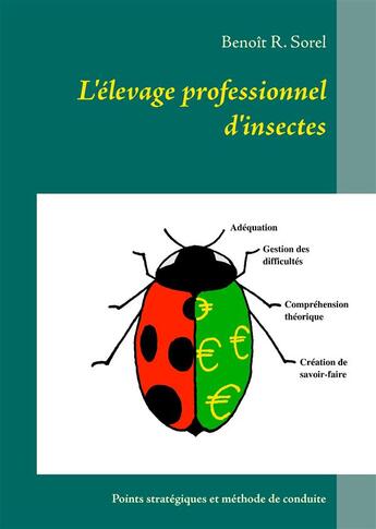 Couverture du livre « L'élevage professionnel d'insectes » de Benoît R. Sorel aux éditions Books On Demand