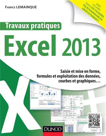 Couverture du livre « Travaux pratiques : Excel 2013 » de Fabrice Lemainque aux éditions Dunod