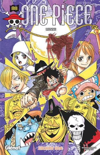 Couverture du livre « One Piece - édition originale Tome 88 : lionne » de Eiichiro Oda aux éditions Glenat