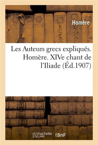 Couverture du livre « Les auteurs grecs expliques d'apres une methode nouvelle par deux traductions francaises - homere. x » de Homere aux éditions Hachette Bnf