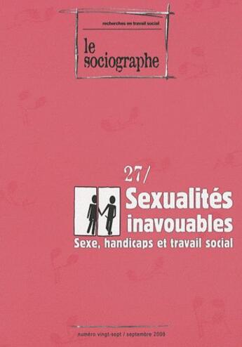 Couverture du livre « Sexualités inavouables » de  aux éditions Champ Social