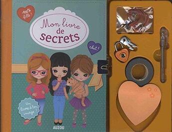 Couverture du livre « Mon livre de secrets ; coffret de fille » de Candybird et Geraldine Boece aux éditions Auzou