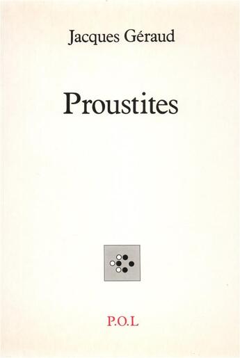 Couverture du livre « Proustites » de Jacques Geraud aux éditions P.o.l