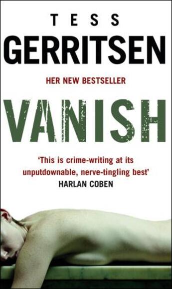 Couverture du livre « Vanish » de Tess Gerritsen aux éditions Epagine
