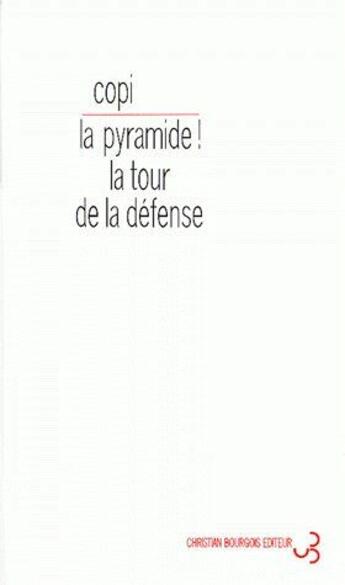 Couverture du livre « La pyramide ! Loretta Strong » de Copi aux éditions Christian Bourgois