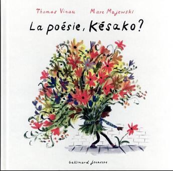 Couverture du livre « La poésie, késako ? » de Thomas Vinau et Marc Majewski aux éditions Gallimard-jeunesse