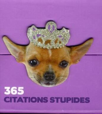 Couverture du livre « 365 citations stupides » de  aux éditions Play Bac
